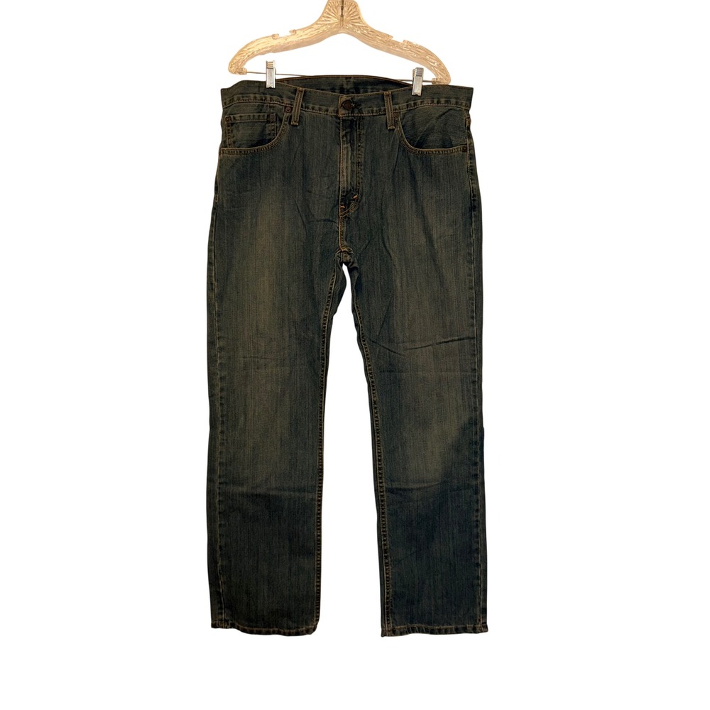 Levis 559 Relaxed Straight Jeans Mens 36x32 Light Blue Cotton Denim